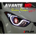 autolamp line led headlights hyundai elantra 2010-12